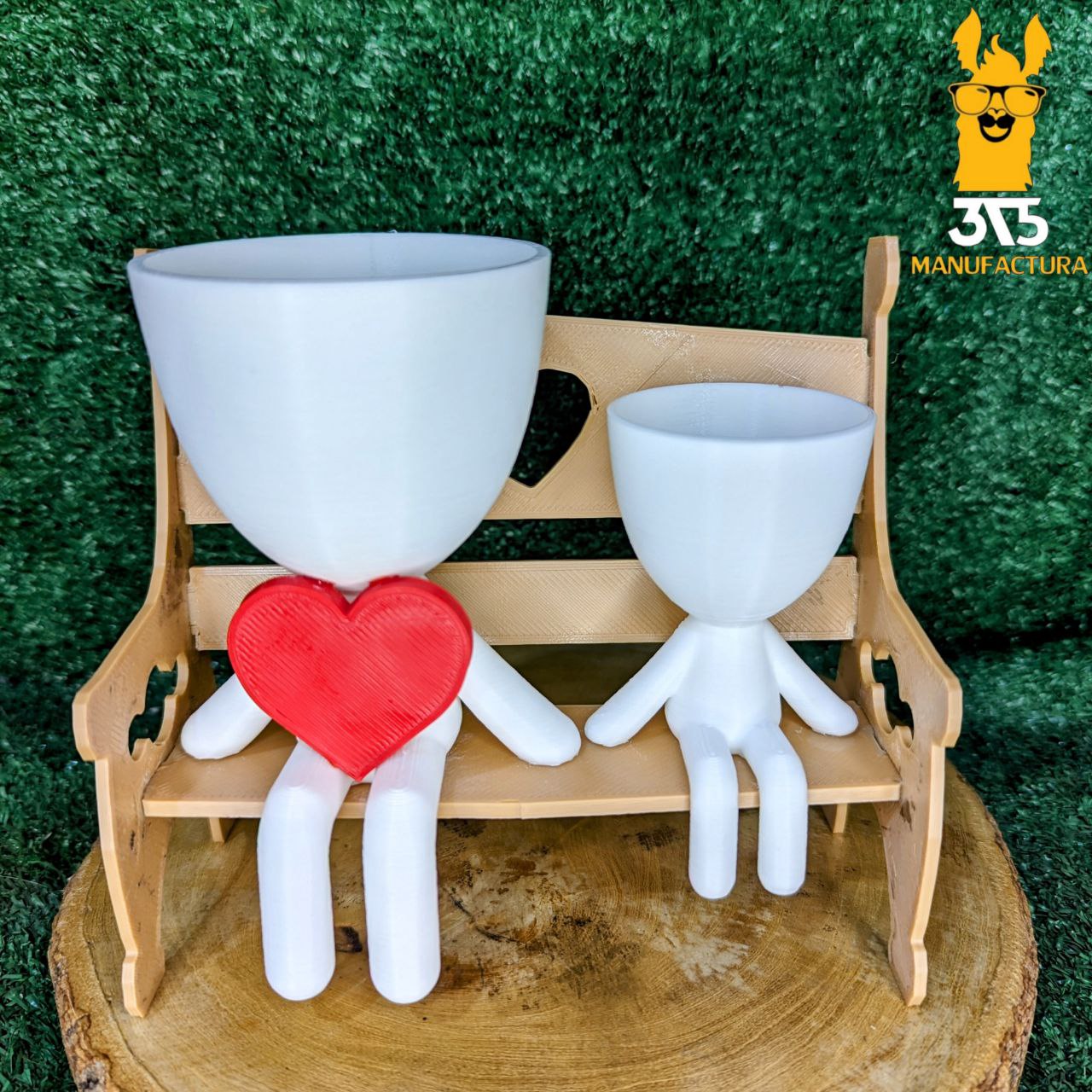 Madre con hijo en banca